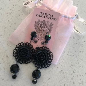 Tarina Tarantino carved rose earrings